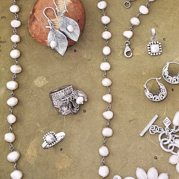 Silpada Sterling Silver & Pearl Ring - Picture 9 of 14